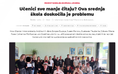 Naš projekt WordLab: književna ljekarna u Školskim novinama